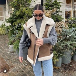 Zara COMBINATION FLEECE VEST